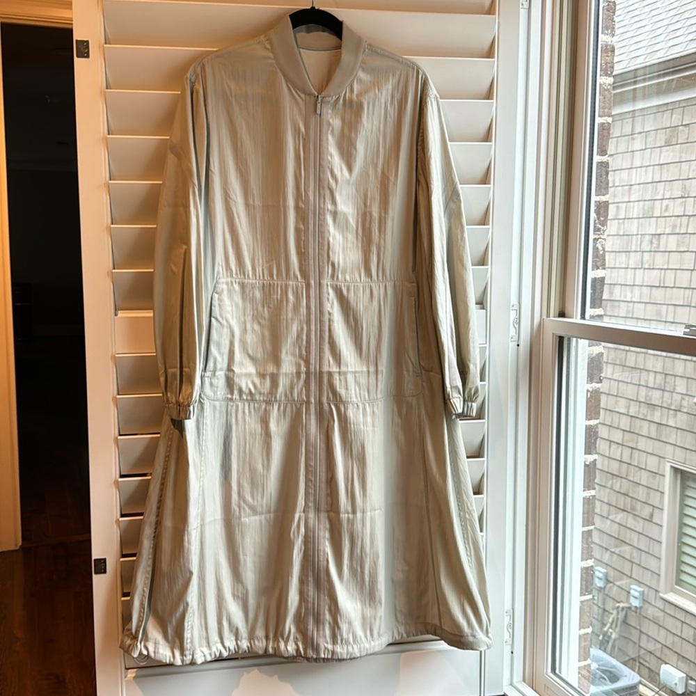 Lululemon, reversible drape sleeve long jacket